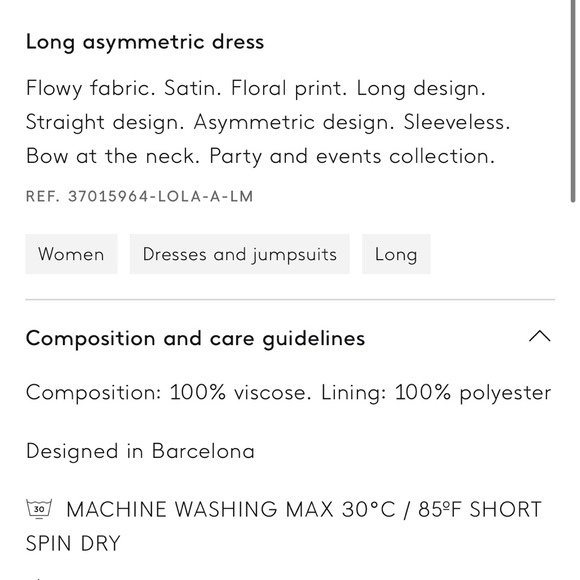 MANGO Long Dress Size: 8 NWOT - Picture 4 of 6